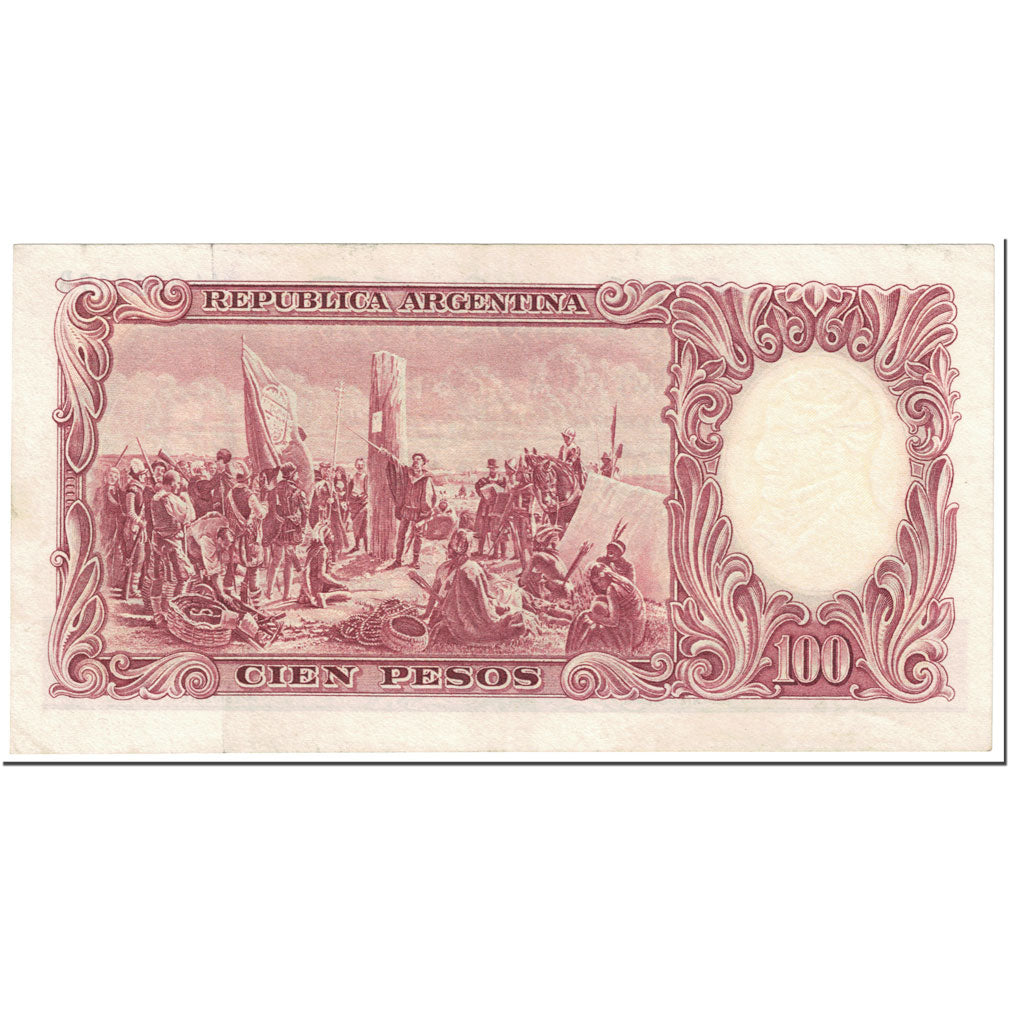 Banknote, Argentina, 100 Pesos, 1957, Undated (1957), KM:272b, AU(50-53)