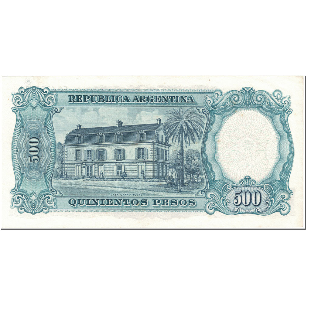 Banknote, Argentina, 500 Pesos, 1964-69, Undated(1964-69), KM:278b, UNC(60-62)
