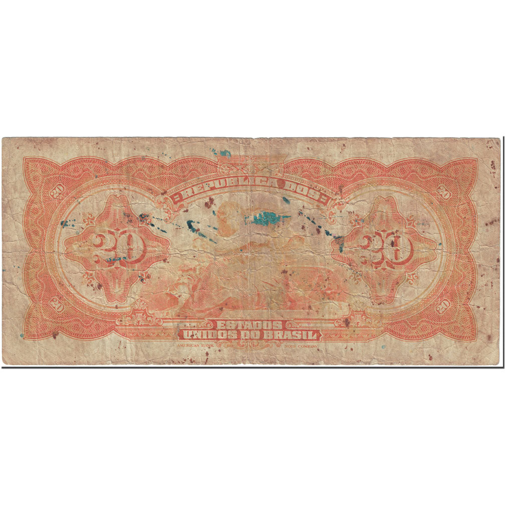 Banknote, Brazil, 20 Mil Reis, 1931, Undated(1931), KM:48c, VF(30-35)
