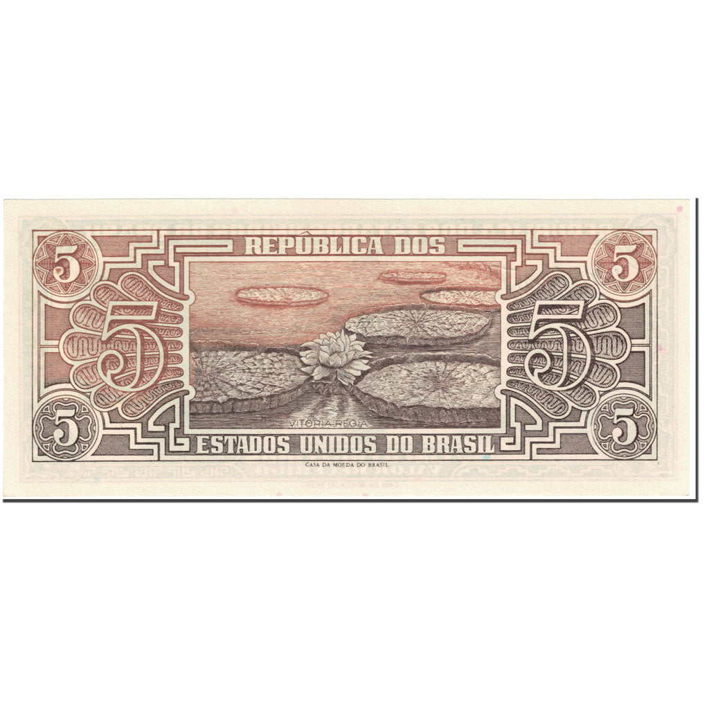 Banknote, Brazil, 5 Cruzeiros, 1961-1962, Undated (1961-1962), KM:166b