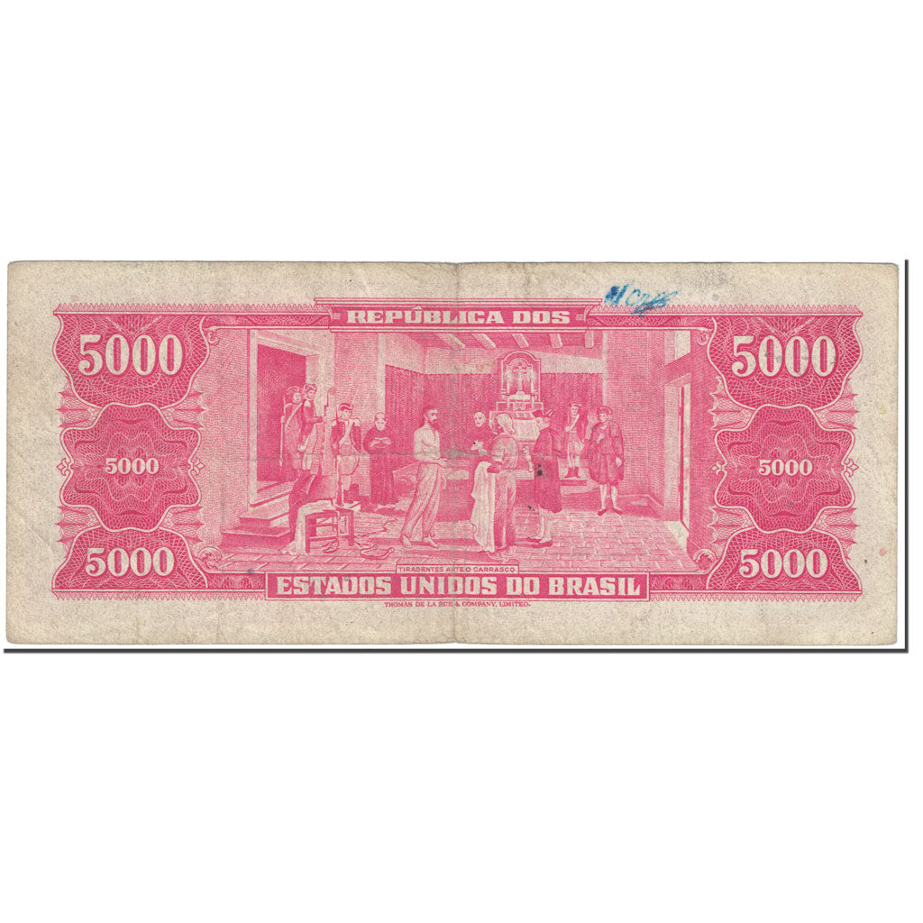 Banconote, Brasile, 5000 Cruzeiros, 1964, Undated (1964), KM:182b, BB