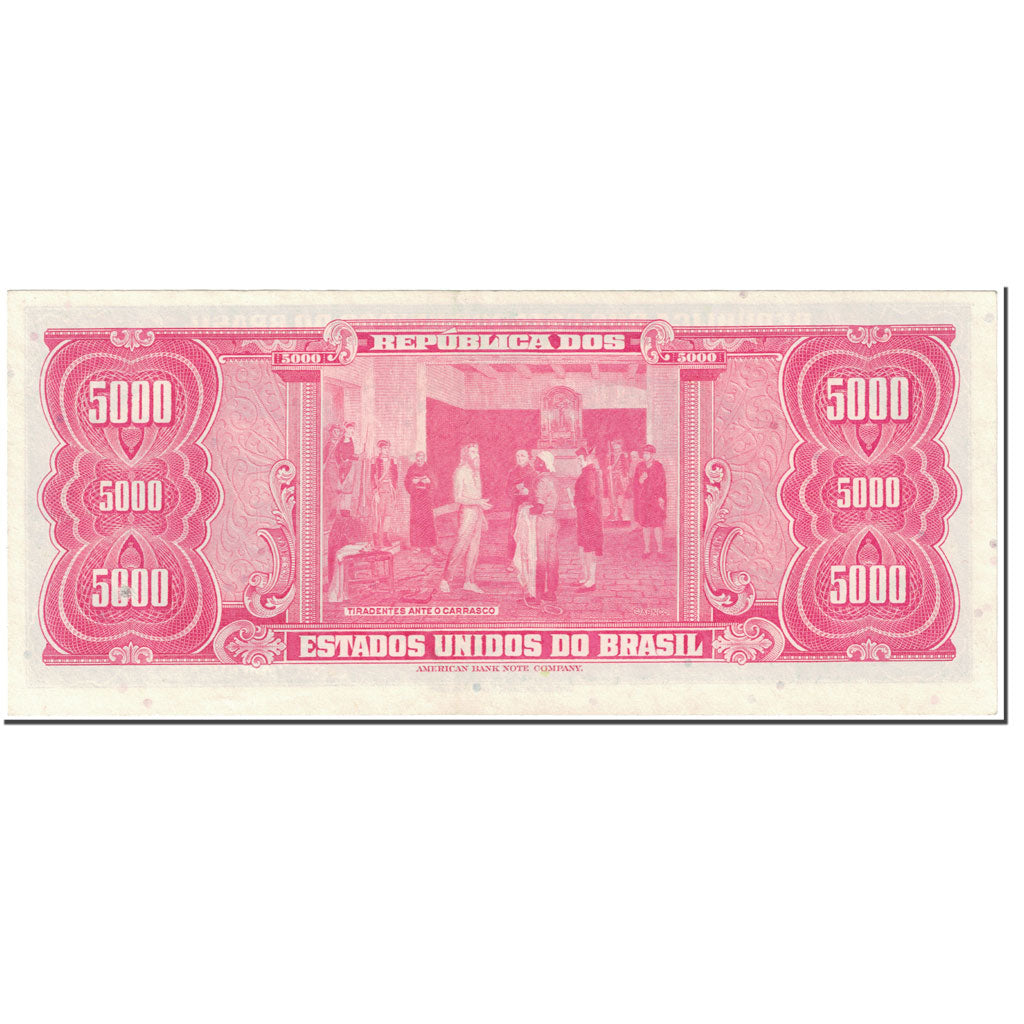 Geldschein, Brasilien, 5 Cruzeiros Novos on 5000 Cruzeiros, 1967, Undated