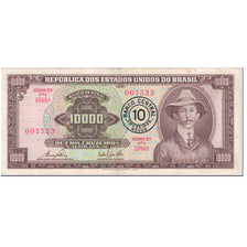 Geldschein, Brasilien, 10 Cruzeiros Novos on 10,000 Cruzeiros, 1967, Undated