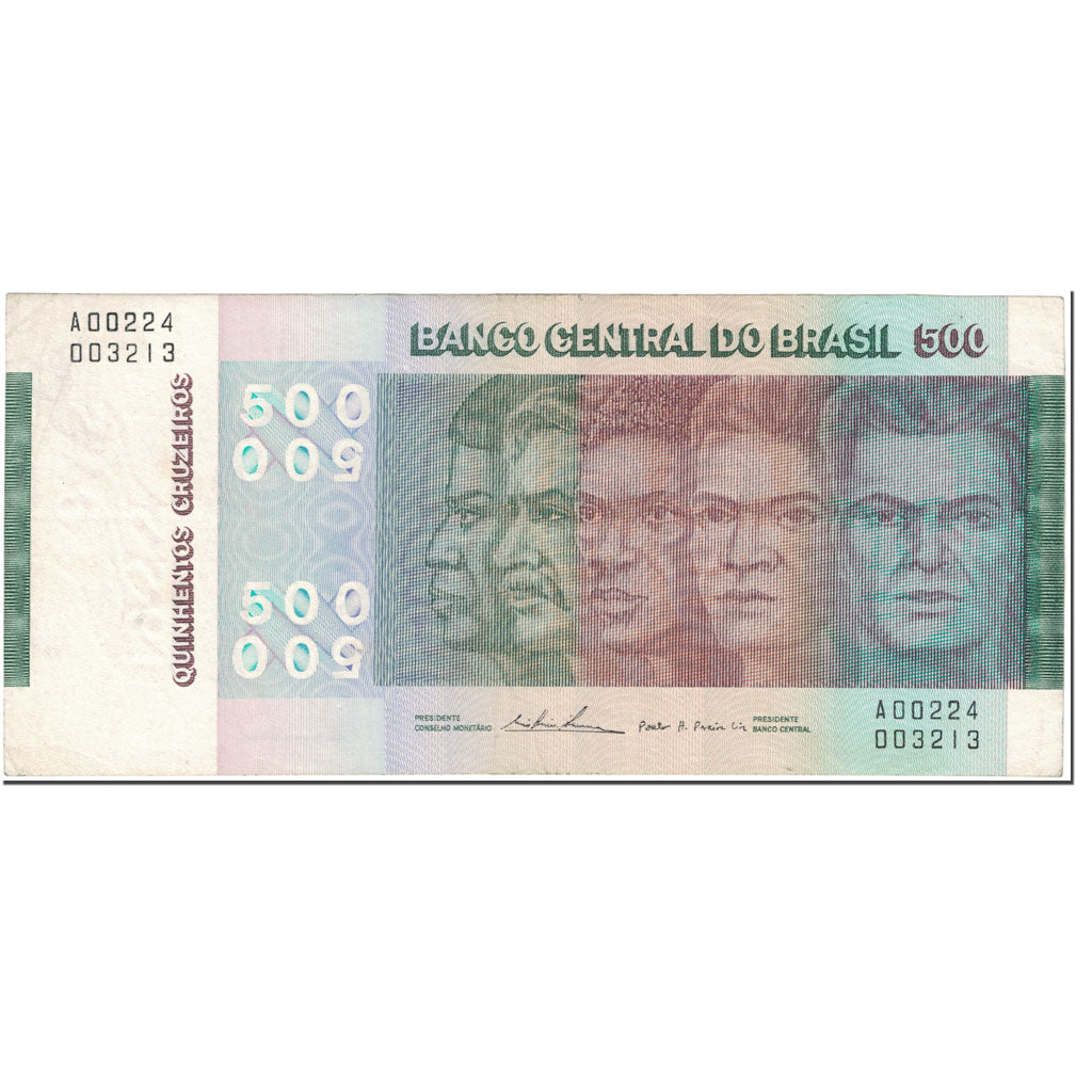 Banknote, Brazil, 500 Cruzeiros, 1972, Undated (1972), KM:196b, AU(55-58)