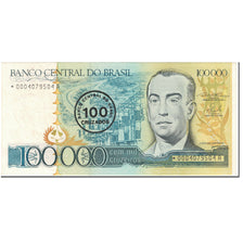 Geldschein, Brasilien, 100 Cruzados on 100,000 Cruzeiros, 1986, Undated (1986)