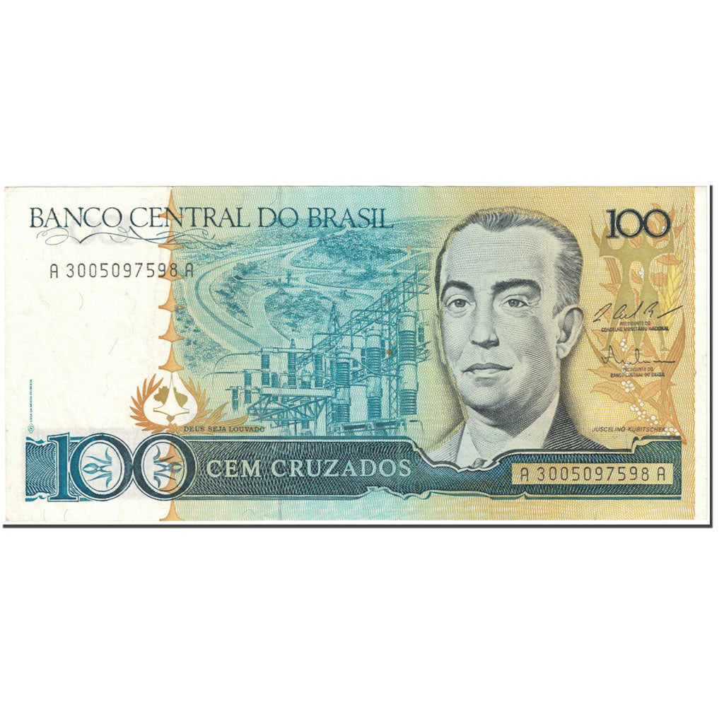 Banconote, Brasile, 100 Cruzados, 1987, Undated (1987), KM:211c, SPL-