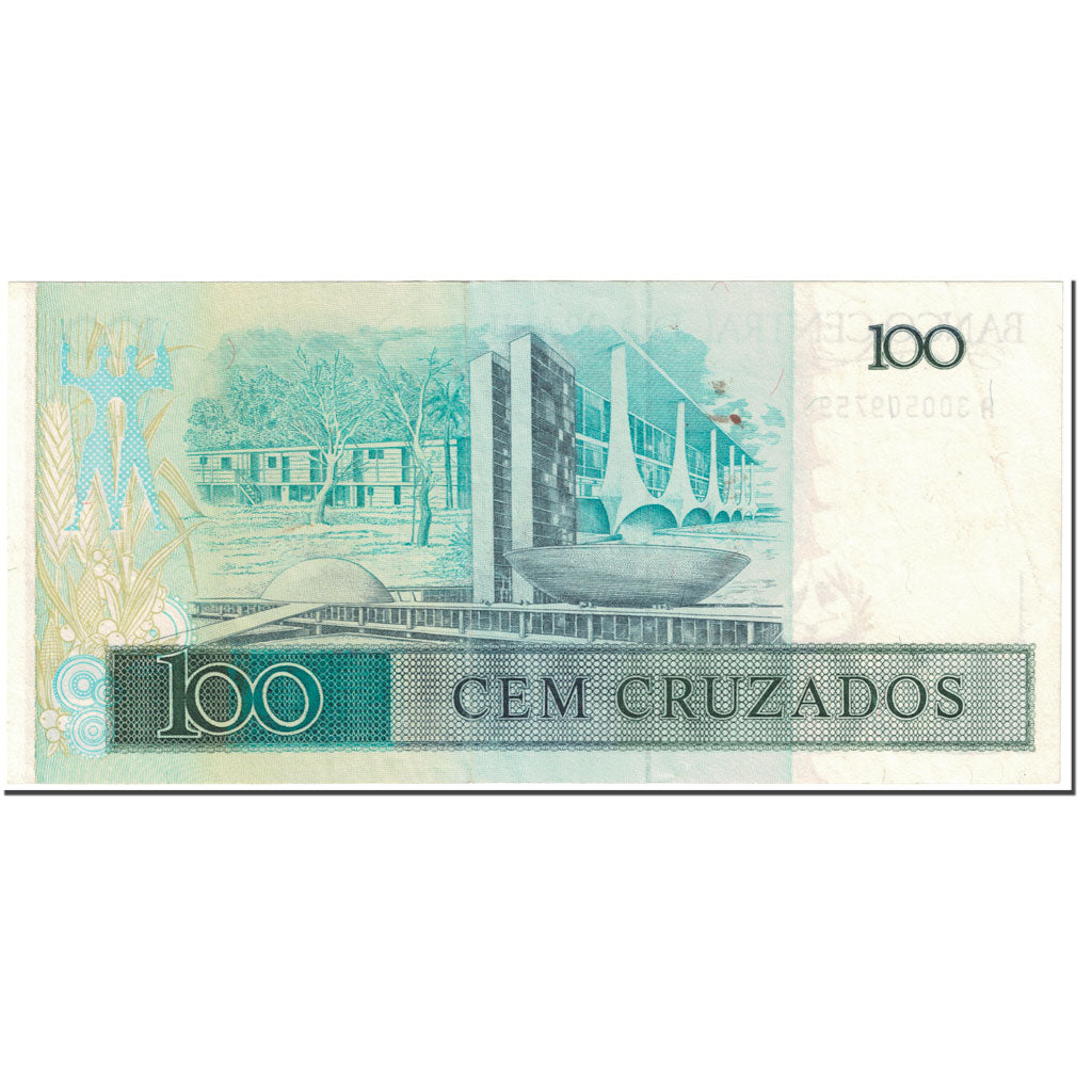 Banconote, Brasile, 100 Cruzados, 1987, Undated (1987), KM:211c, SPL-
