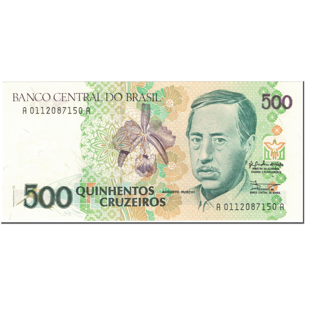 Billete, 500 Cruzeiros, 1990, Brasil, UNdated (1990), KM:230a, UNC