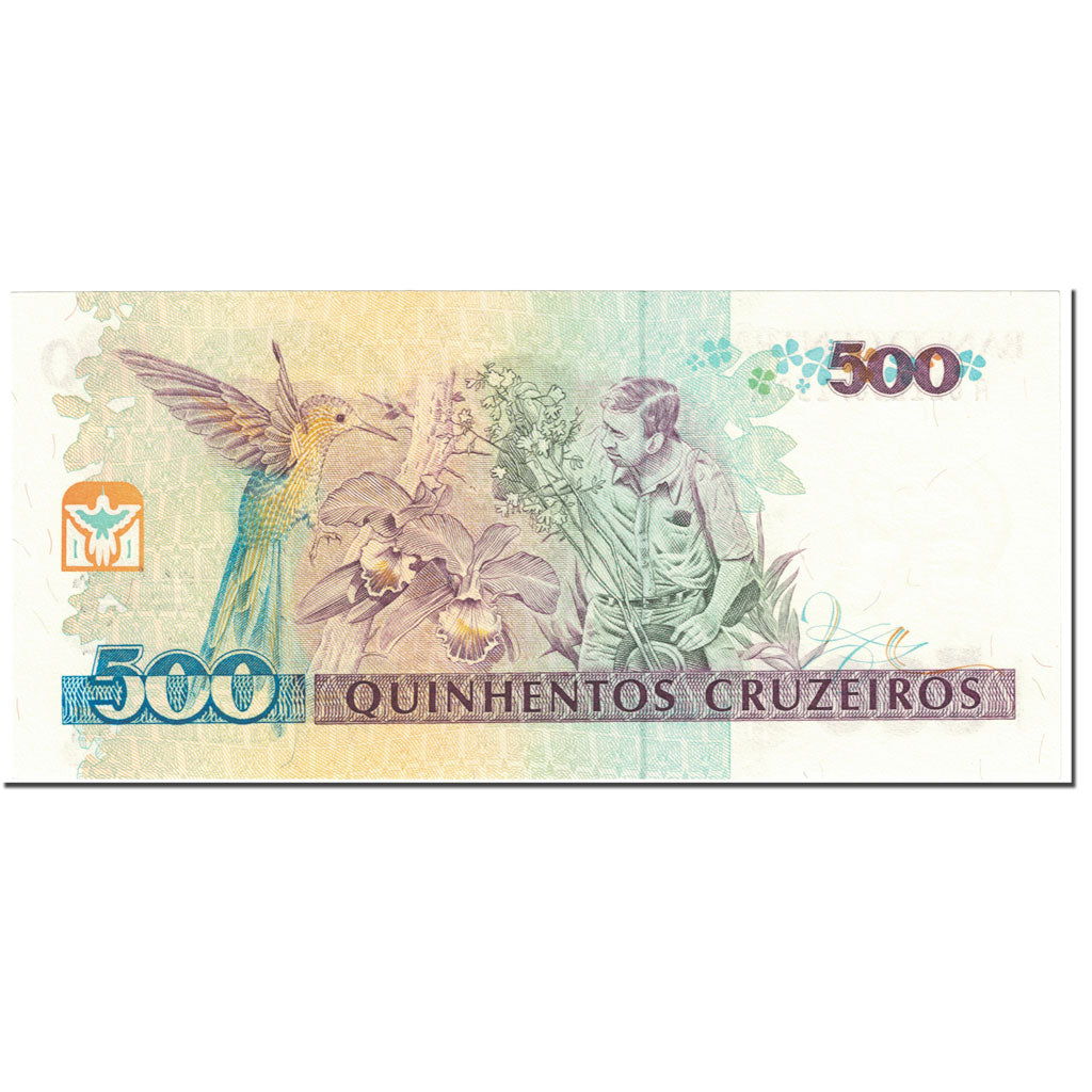 Billete, 500 Cruzeiros, 1990, Brasil, UNdated (1990), KM:230a, UNC
