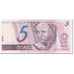 Banknote, Brazil, 5 Reais, 1994, Undated (1994), KM:244d, UNC(65-70)