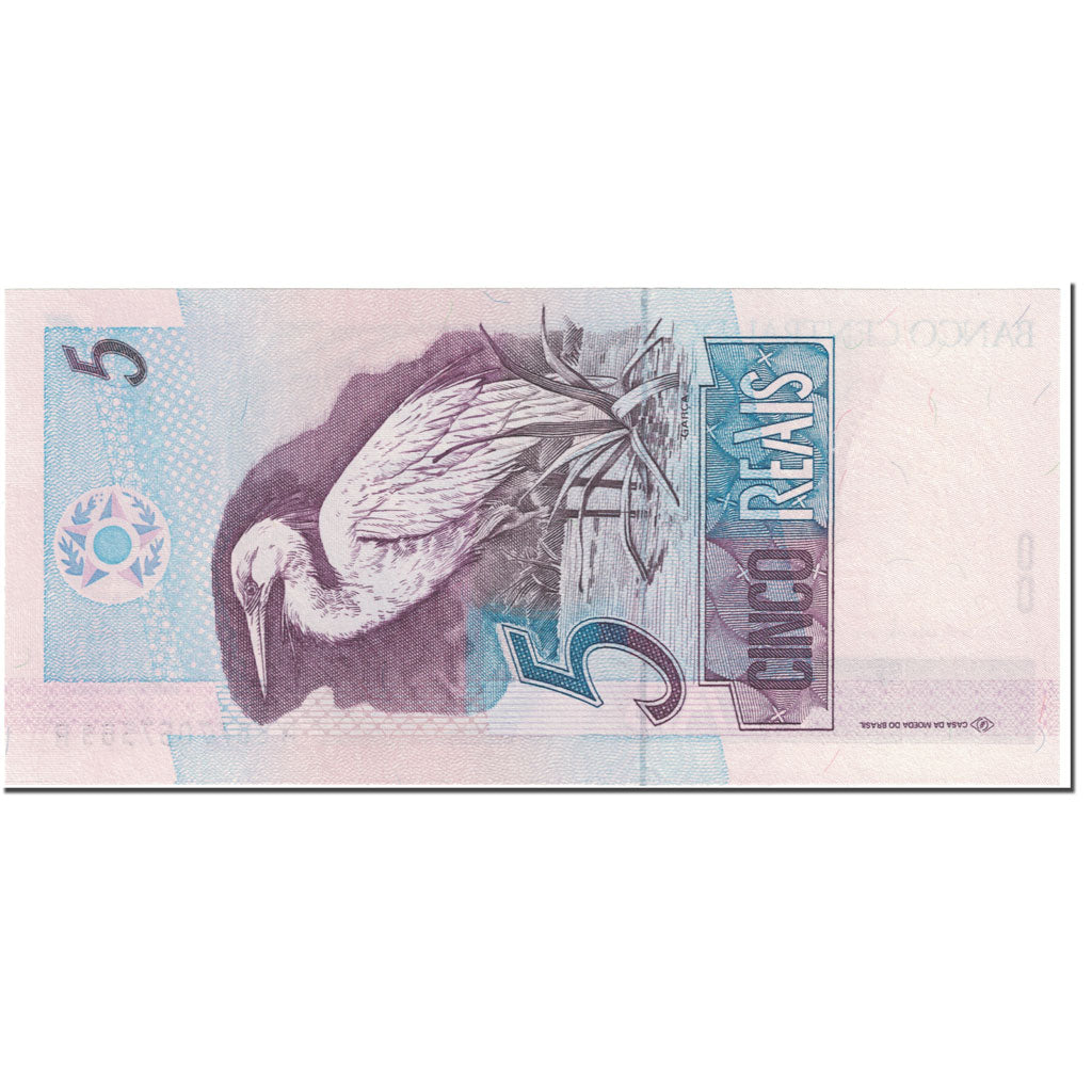 Banknote, Brazil, 5 Reais, 1994, Undated (1994), KM:244d, UNC(65-70)