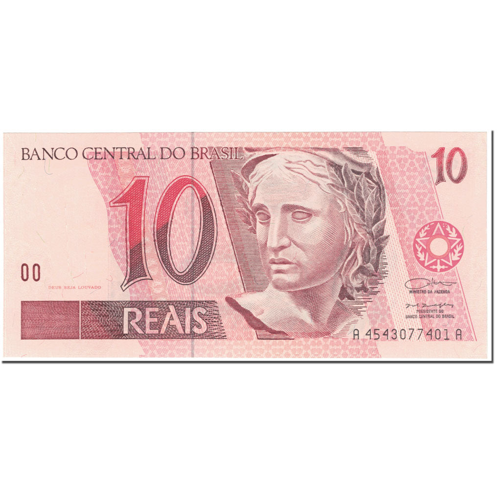 Banknote, Brazil, 10 Reais, 1994, Undated (1994), KM:245e, UNC(65-70)