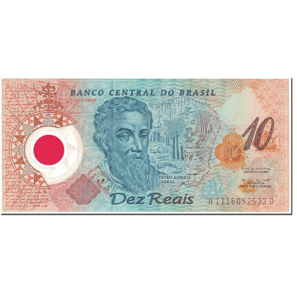 Banknote, Brazil, 10 Reais, 2000, UNDATED (2000), KM:248b, UNC(65-70)