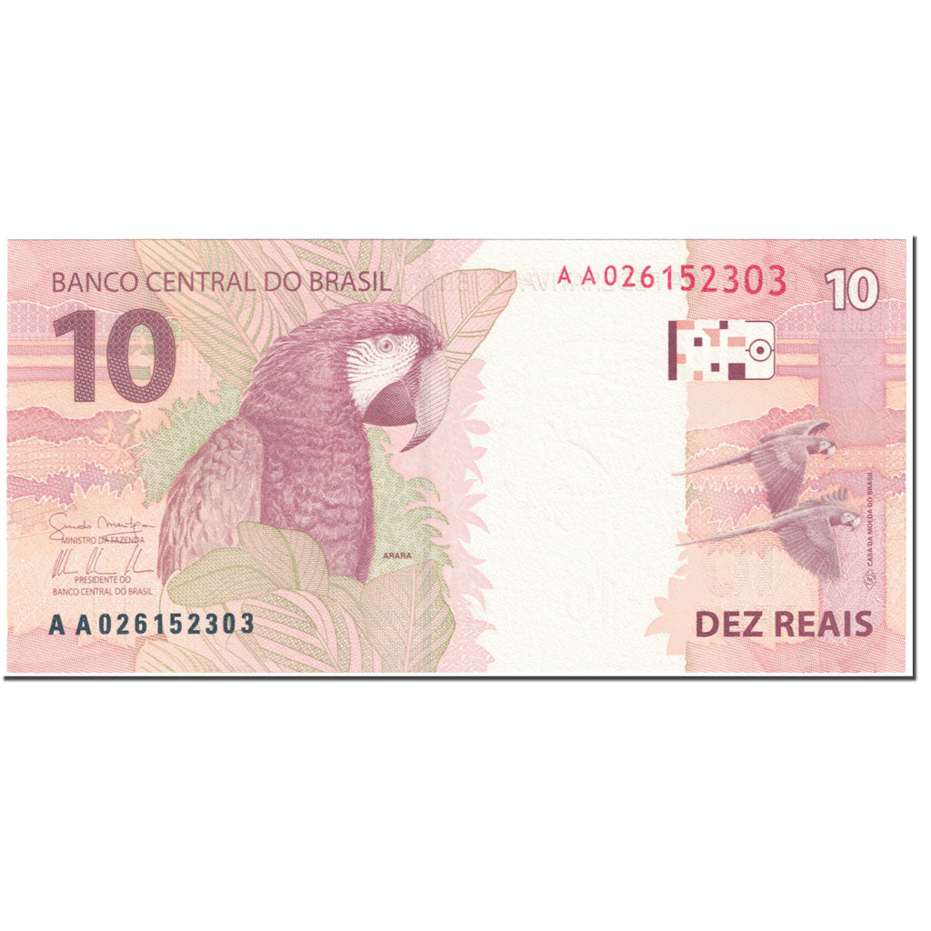 Banknote, Brazil, 10 Reais, 2010, Undated (2010), KM:253, UNC(65-70)