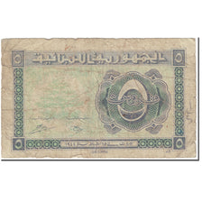 Banknote, Lebanon, 5 Piastres, 1944, 1944-02-15, KM:38, VF(20-25)