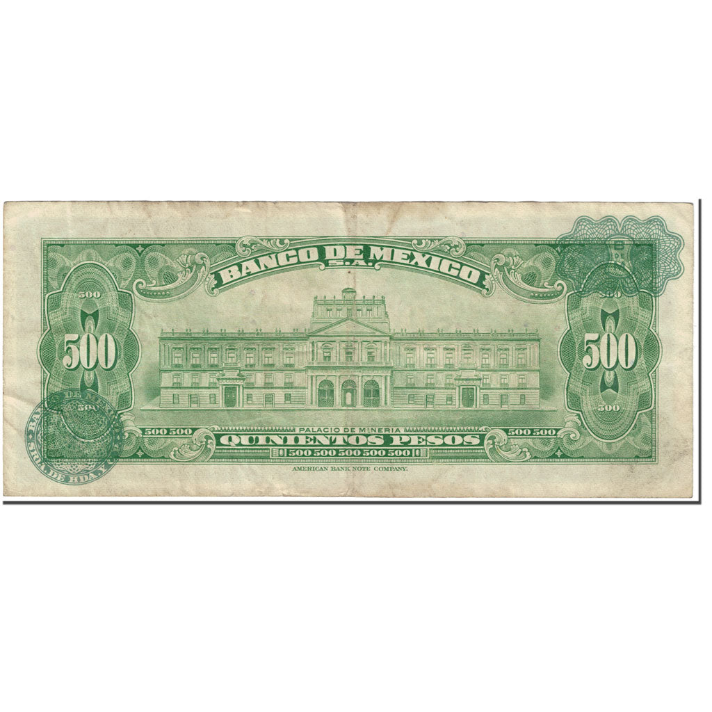 Banknote, Mexico, 500 Pesos, 1971, 1971-03-24, KM:51n, AU(50-53)