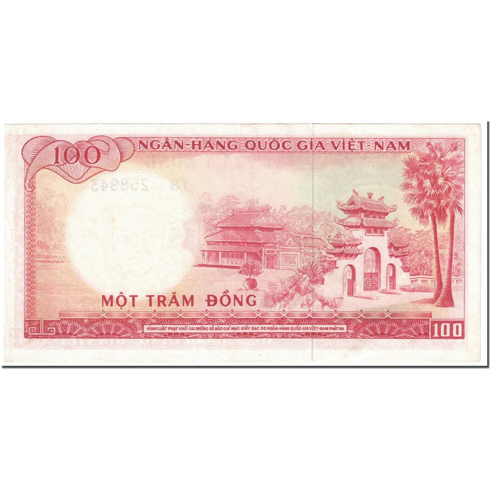 Banknote, South Viet Nam, 100 D<ox>ng, 1966, Undated (1966), KM:19b, UNC(65-70)