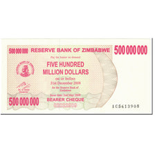 Banknote, Zimbabwe, 500 Million Dollars, 2008, 2008-05-02, KM:60, UNC(65-70)