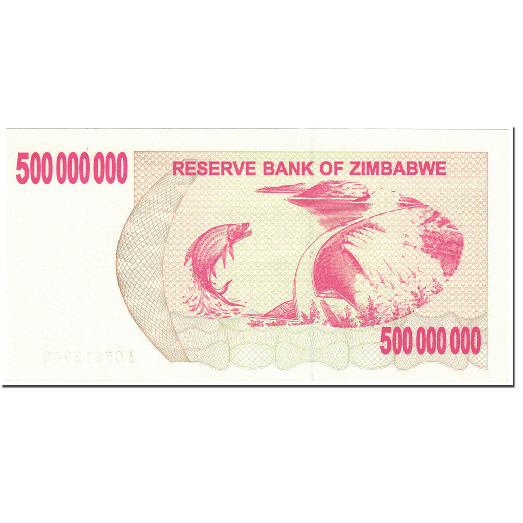 Banknote, Zimbabwe, 500 Million Dollars, 2008, 2008-05-02, KM:60, UNC(65-70)