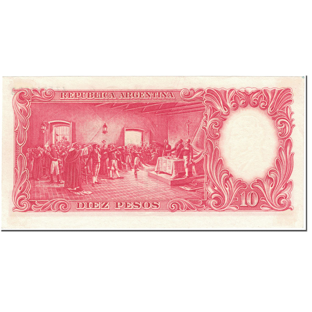 Banknote, Argentina, 10 Pesos, 1954, Undated (1954), KM:270a, UNC(60-62)