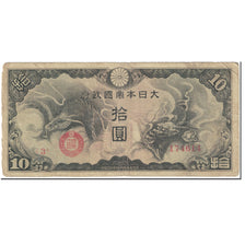 Banknote, China, 10 Yen, 1940, Undated (1940), KM:M19a, VF(20-25)