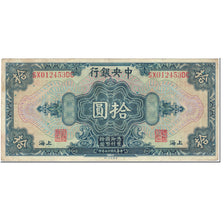 Banknote, China, 10 Dollars, 1928, Undated (1928), KM:197d, EF(40-45)