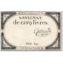 Francia, 5 Livres, 1793, Galland, 1793-10-31, MBC, KM:A76