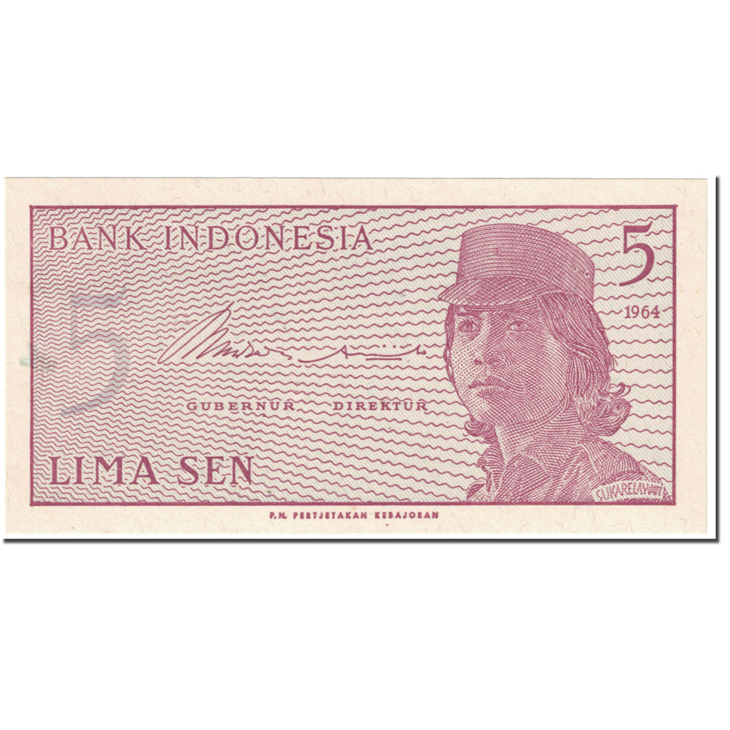 Banconote, Indonesia, 5 Sen, 1964, Undated (1964), KM:91s, FDS