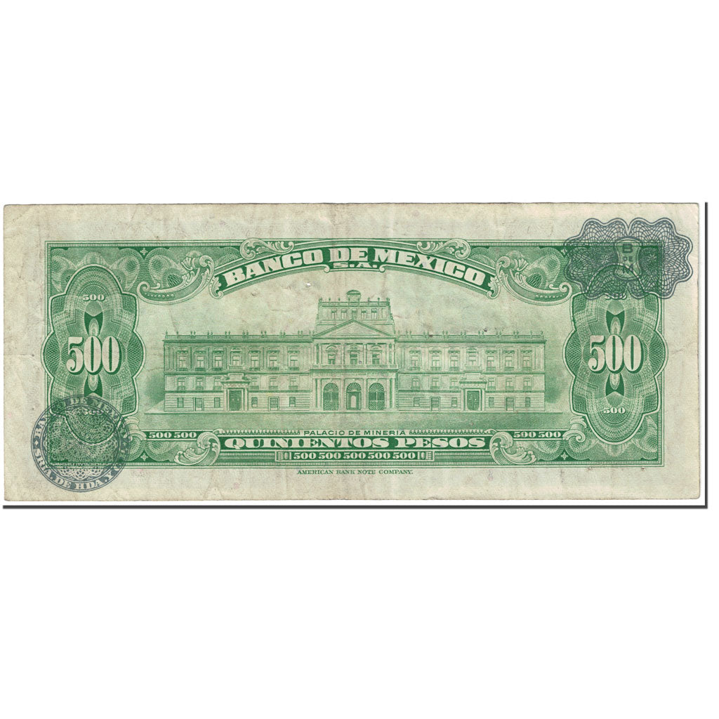 Banknote, Mexico, 500 Pesos, 1971, 1971-03-24, KM:51n, EF(40-45)