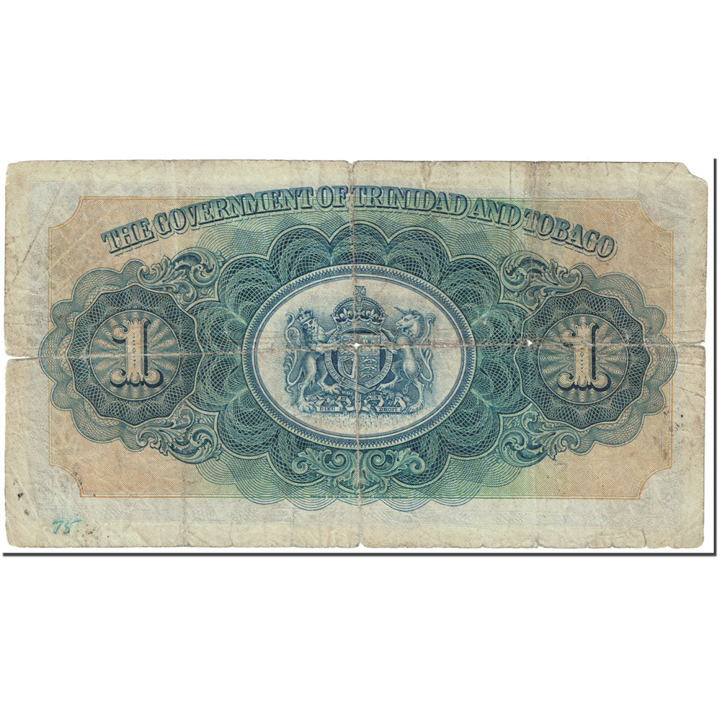 Banknote, Trinidad and Tobago, 1 Dollar, 1939, 1939-01-02, KM:5b, VG(8-10)
