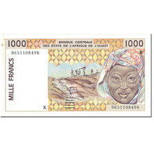 Banknote, West African States, 1000 Francs, 1996, Undated (1996), KM:711Kf