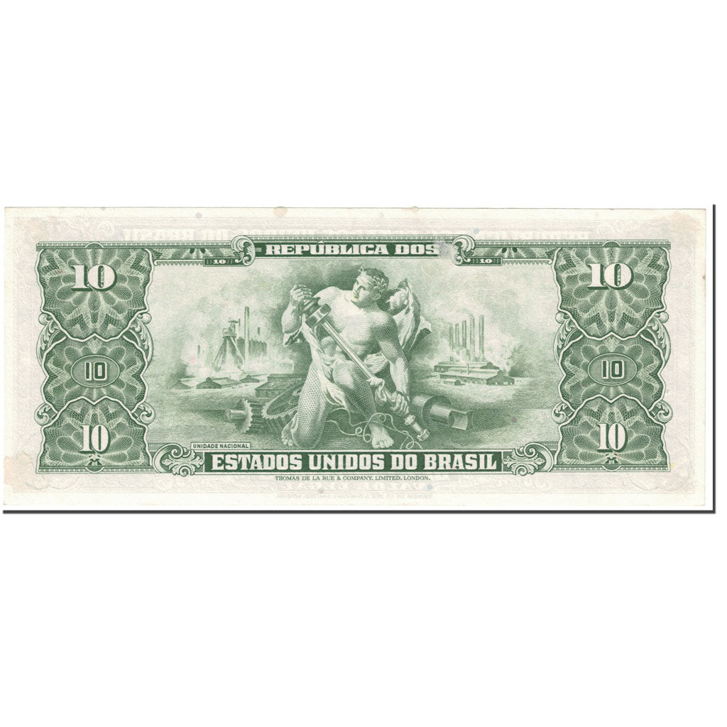 Banconote, Brasile, 1 Centavo on 10 Cruzeiros, 1967, Undated (1967), KM:183b