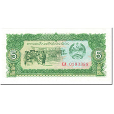 Banknote, Lao, 5 Kip, 1988, Undated (1988), KM:26r, UNC(65-70)