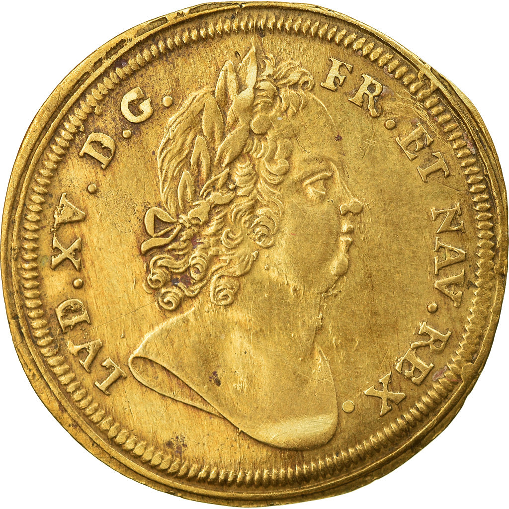 France, Token, Royal, Louis XV, Nuremberg, Rechenpfennig, History, AU(50-53)