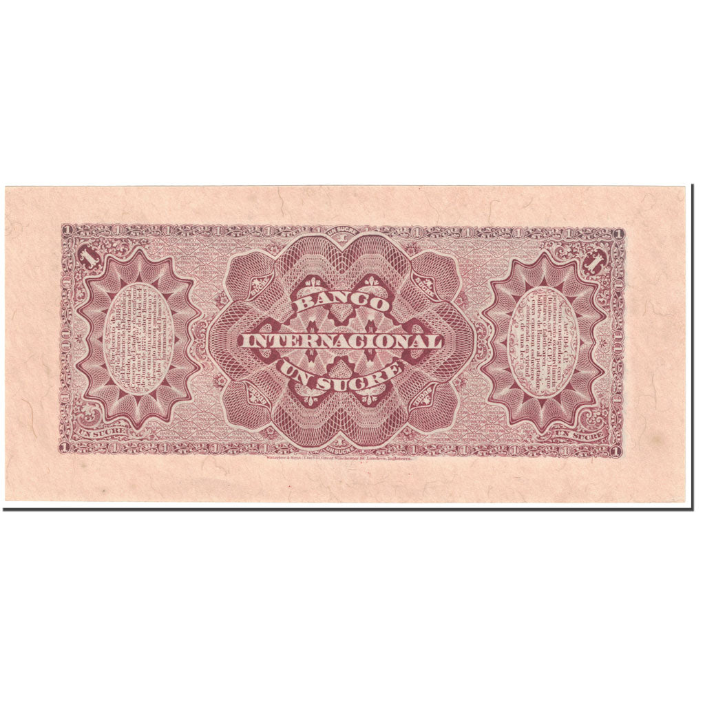Geldschein, Ecuador, 1 Sucre, 1886-1894, Undated (1886-1894), KM:S172, UNZ