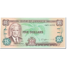 Banknote, Jamaica, 5 Dollars, 1989, 1989-05-01, KM:70c, UNC(65-70)