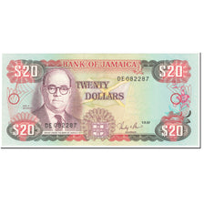 Banknote, Jamaica, 20 Dollars, 1987, 1987-09-01, KM:72b, UNC(65-70)
