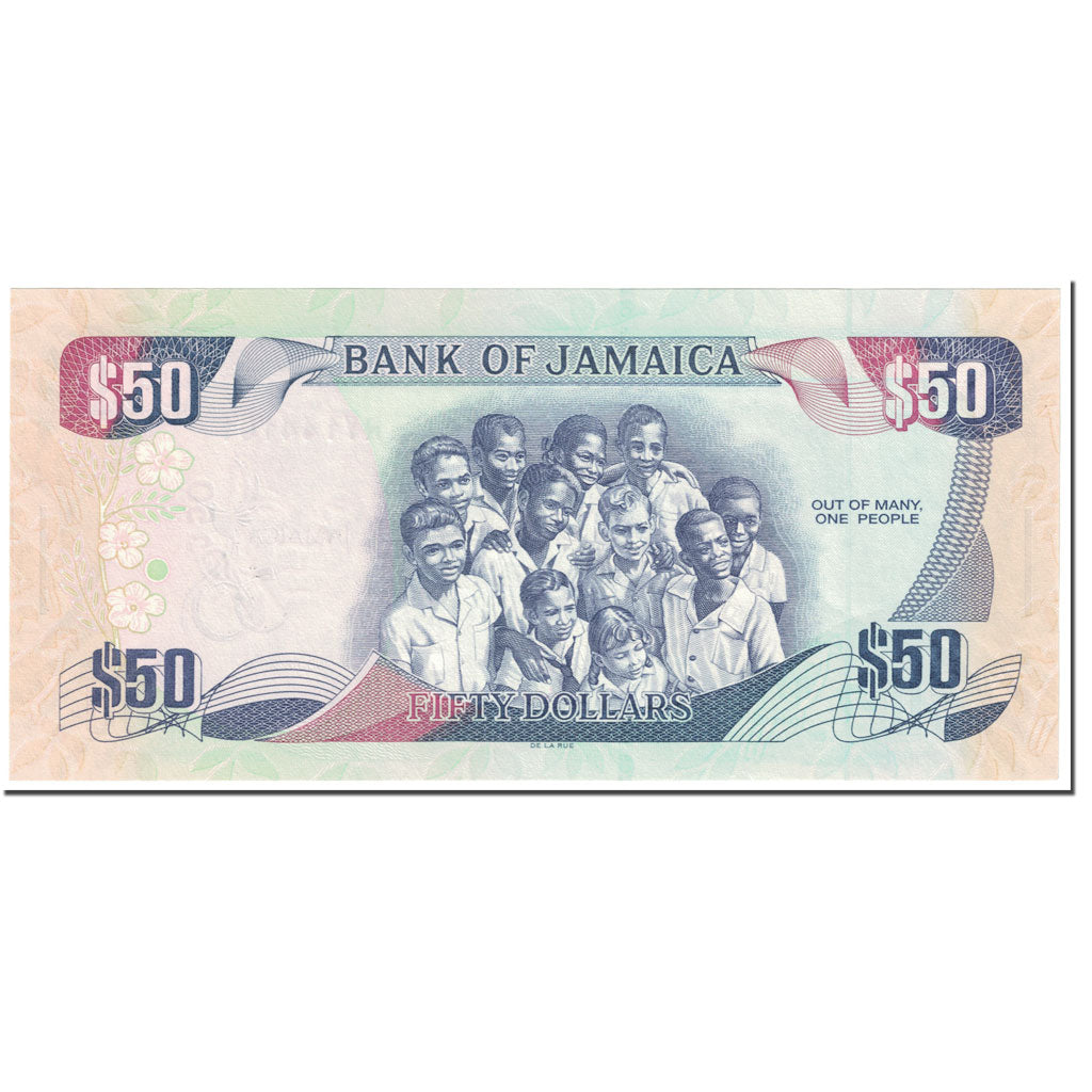 Banknote, Jamaica, 50 Dollars, 2012, 2012-08-06, KM:89, UNC(65-70)