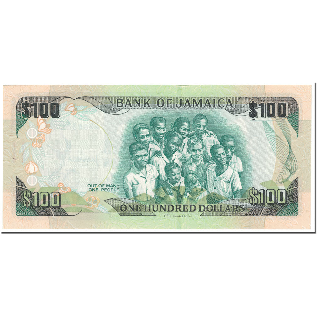 Banknote, Jamaica, 100 Dollars, 2012, 2012-08-06, KM:90, UNC(65-70)
