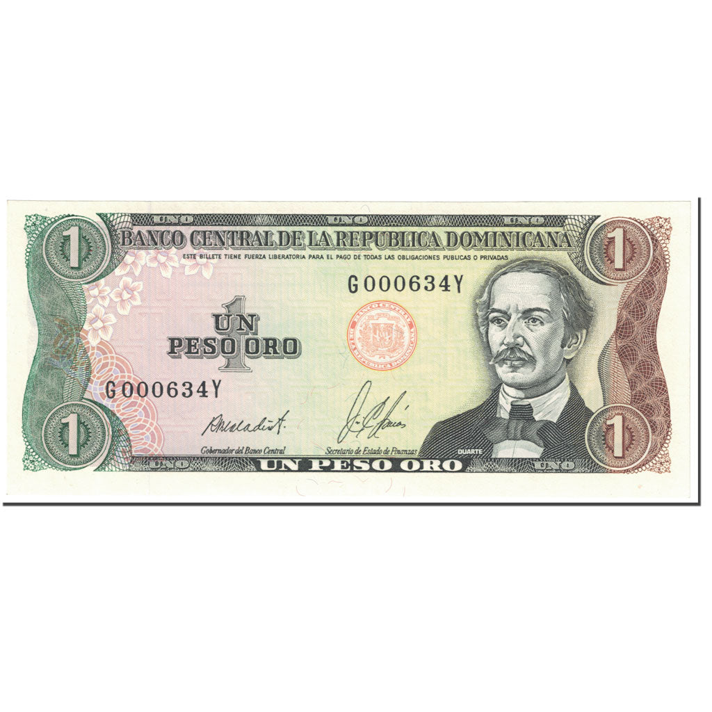 Billet, Dominican Republic, 1 Peso Oro, 1987, Undated (1987), KM:126b, NEUF