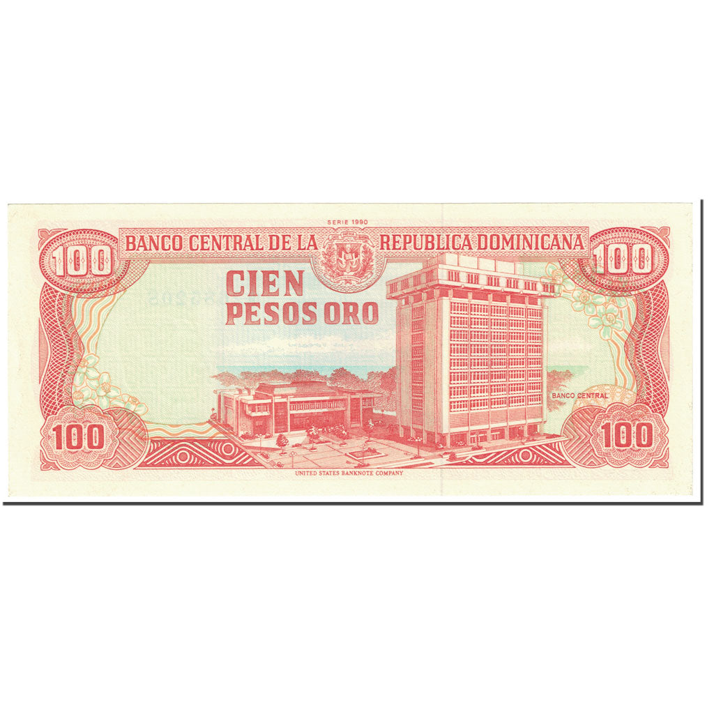 Banknote, Dominican Republic, 100 Pesos Oro, 1990, UNdated (1990), KM:128b