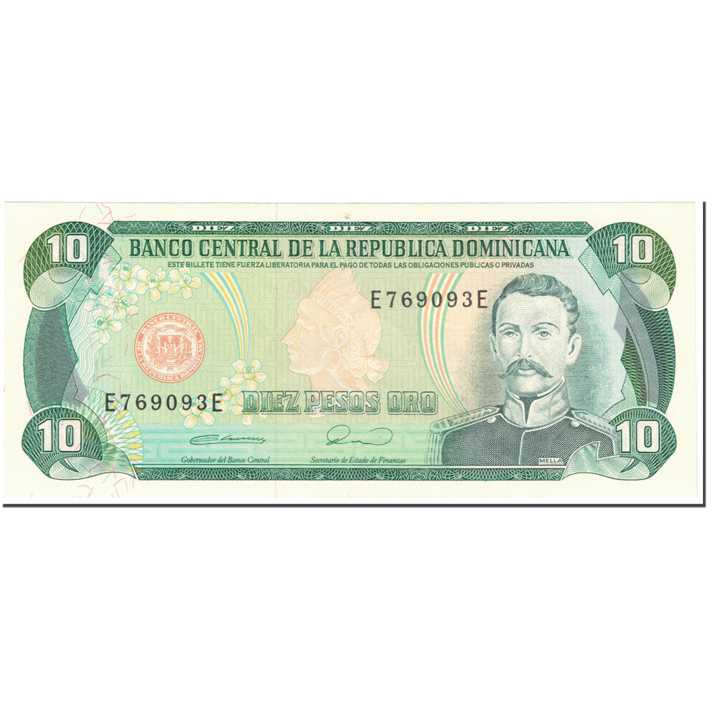 Banknote, Dominican Republic, 10 Pesos Oro, 1990, UNdated (1990), KM:132