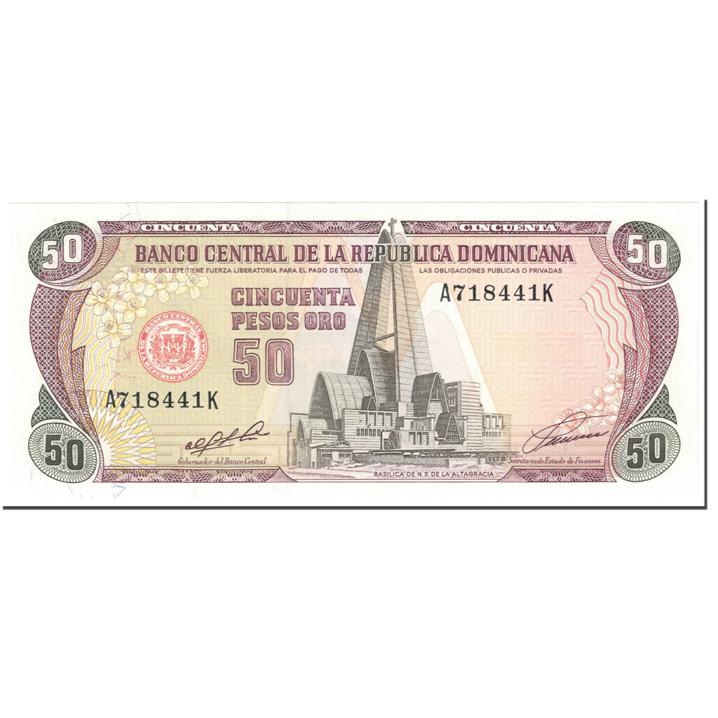 Banknote, Dominican Republic, 50 Pesos Oro, 1991, Undated (1991), KM:135a