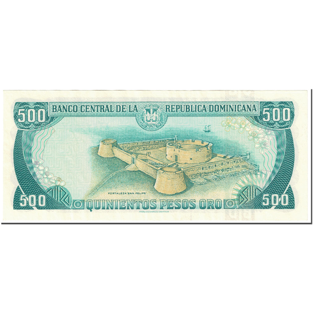 Banknote, Dominican Republic, 500 Pesos Oro, 1996, Undated (1996), KM:157a
