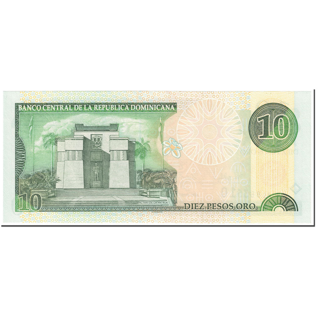 Banknote, Dominican Republic, 10 Pesos Oro, 2000, UNDATED (2000), KM:159a