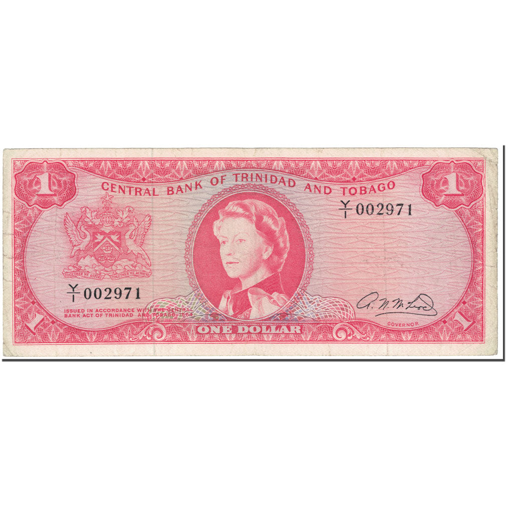 Banknote, Trinidad and Tobago, 1 Dollar, 1964, Undated (1964), KM:26b, EF(40-45)
