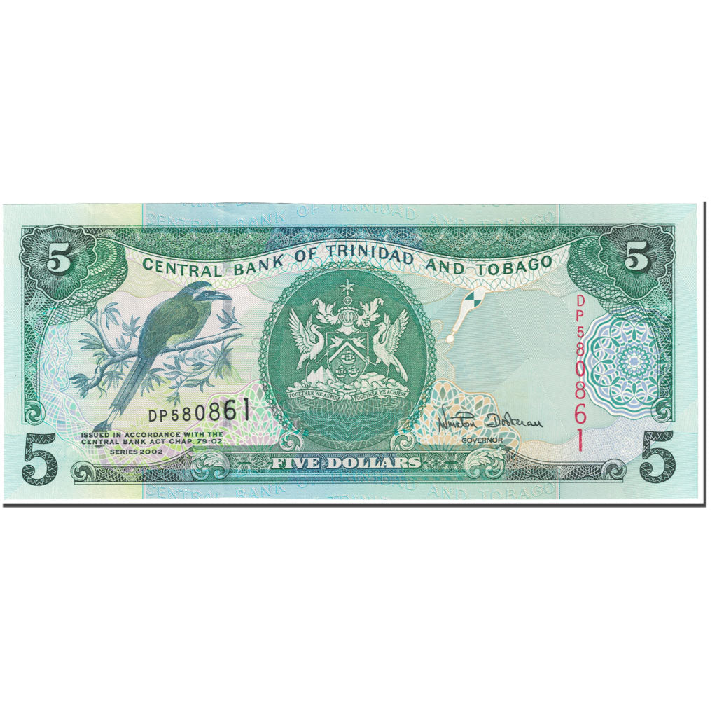 Banknote, Trinidad and Tobago, 5 Dollars, 2002, Undated (2002), KM:42a