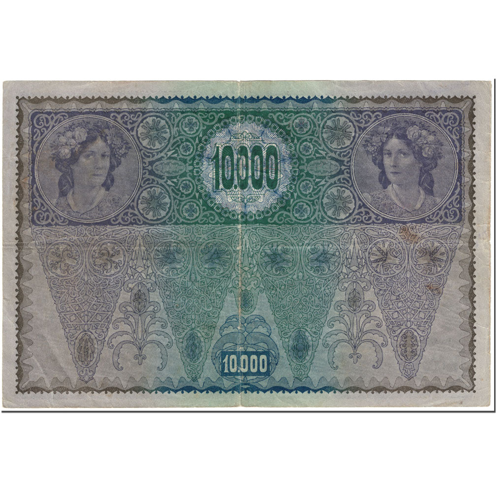 Banknote, Austria, 10,000 Kronen, 1918, OLD DATE 1918-11-02, KM:66, VF(20-25)