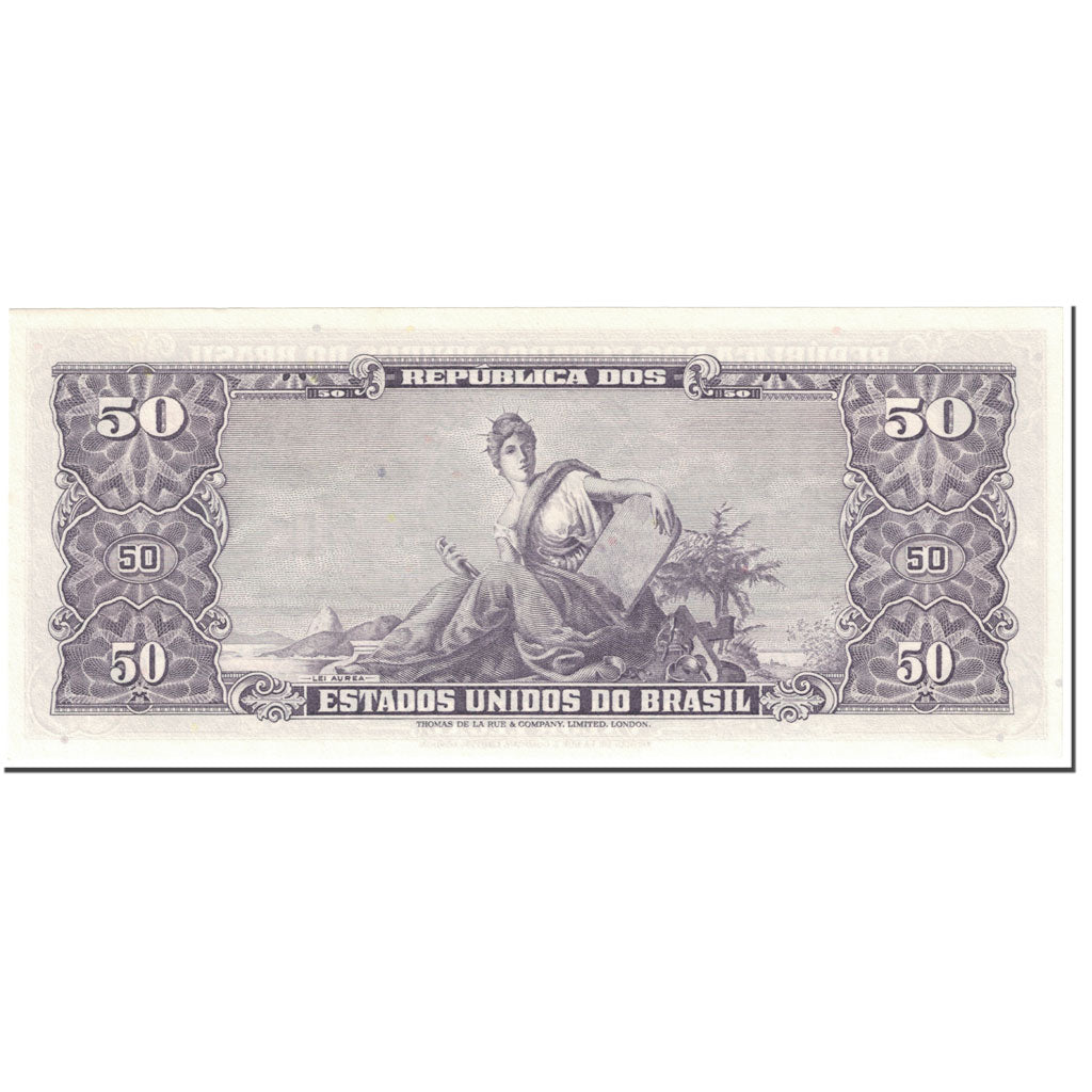 Banconote, Brasile, 5 Centavos on 50 Cruzeiros, 1966-67, Undated (1966-67)