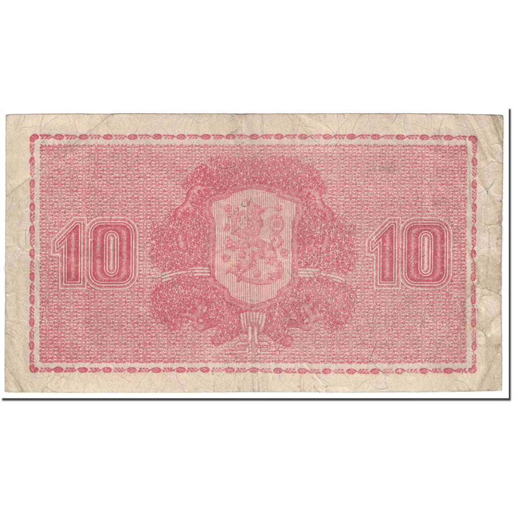 Banknote, Finland, 10 Markkaa, 1945, Undated (1945), KM:85, VF(20-25)